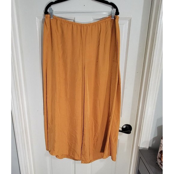 Vince Womens Dark Ginger‎ Drapey Pull On Culottes Pants Wide Leg Size XL NWT - Picture 6 of 13